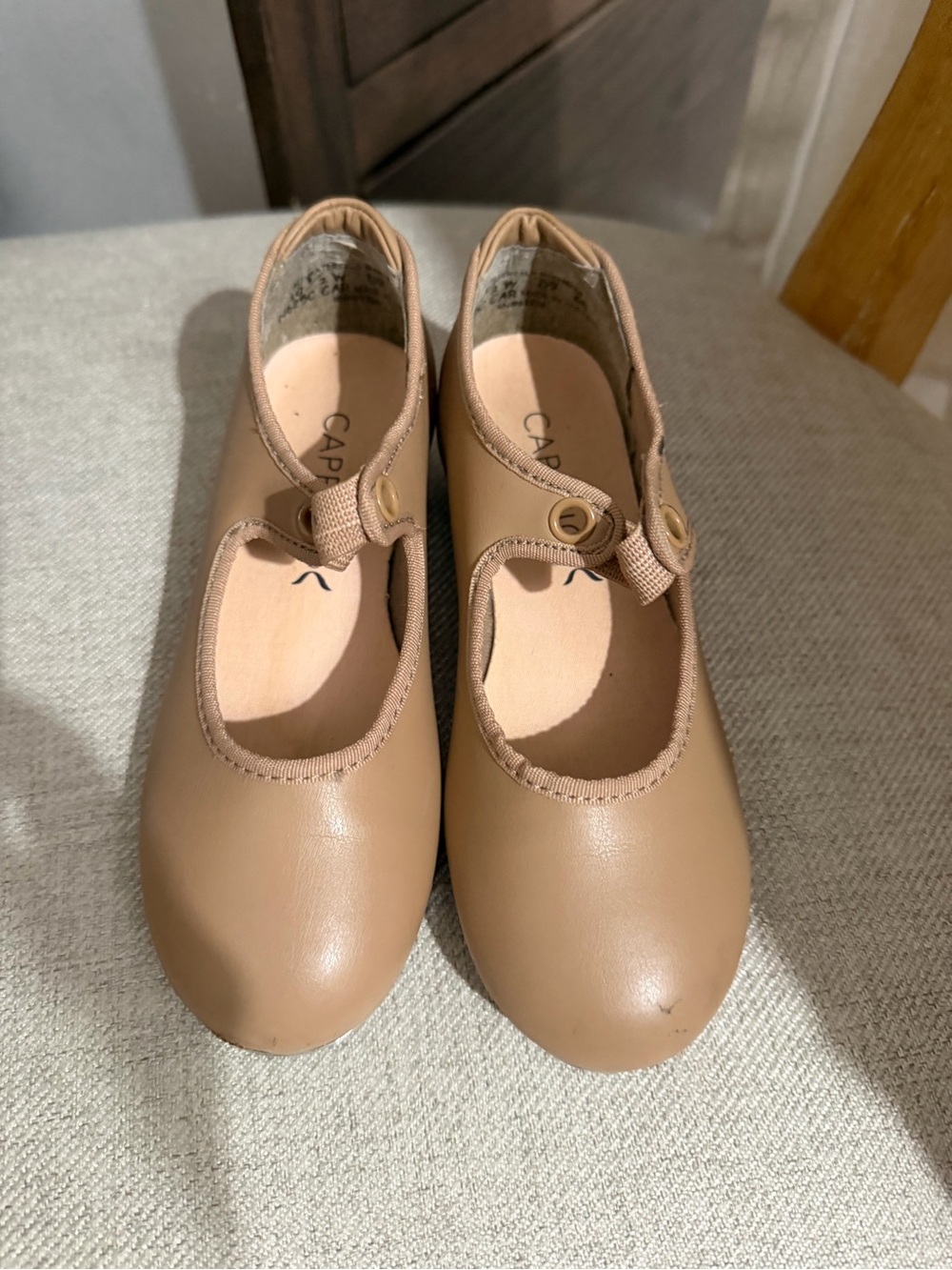 Capezio Girls' Tan Mary Jane Tap Shoes